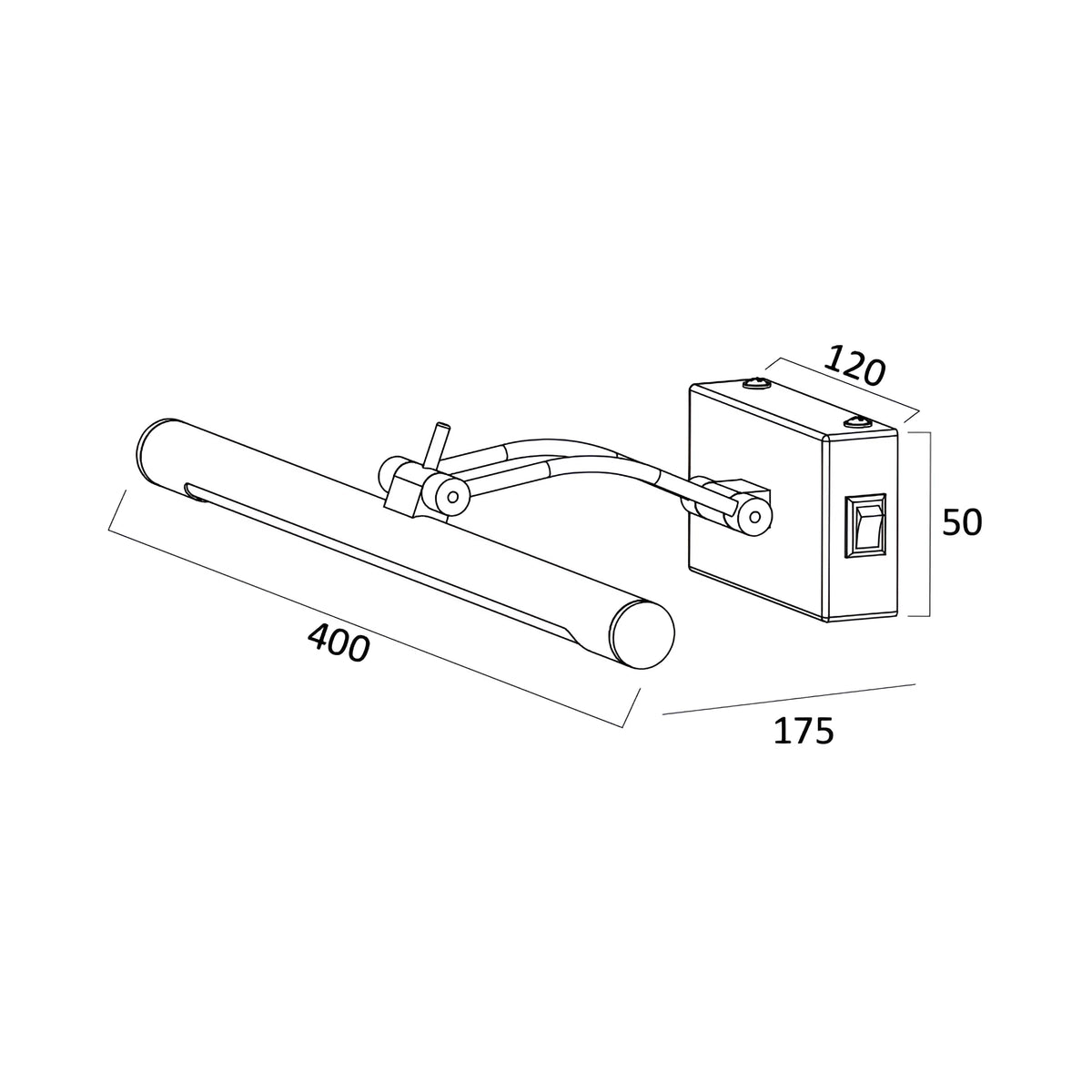 Braytron Sara Spiegellamp 8W IP20 400 3CCT CHR