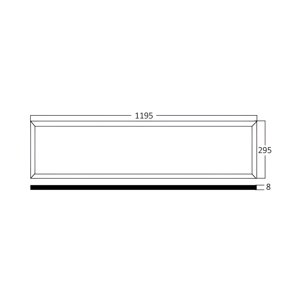 Braytron Panelled LED Paneel 40W 6500K Wit 295x1195