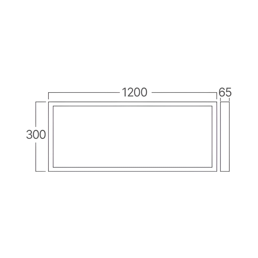 Braytron Alm Inbouwframe Wit 300x1200