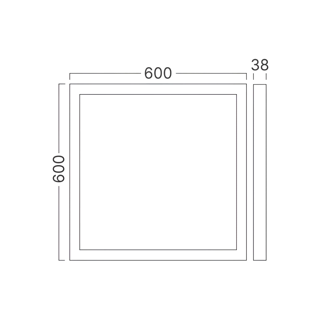 Braytron Backlite LED Paneel 50W Wit SRC 600x600 3IN1