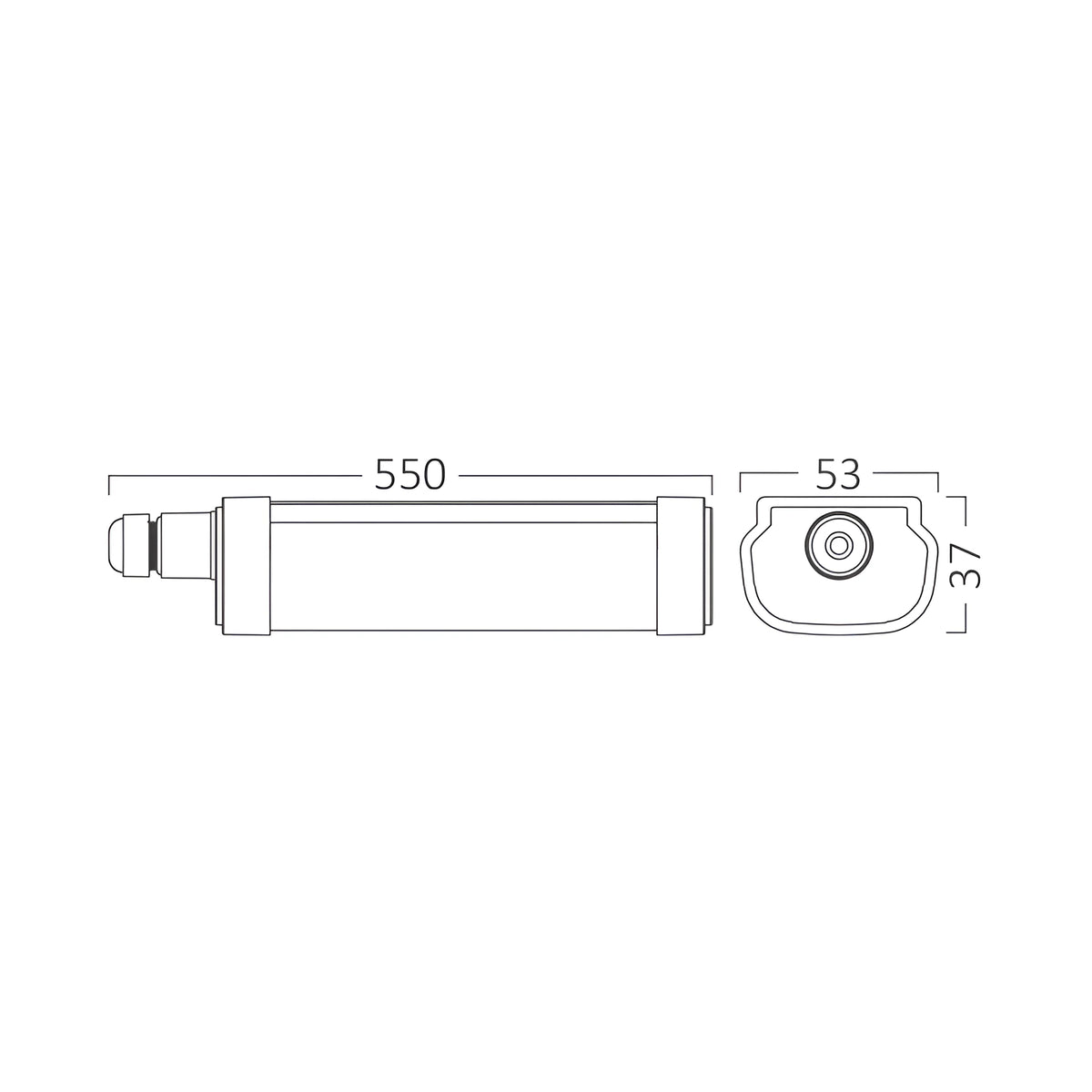 Braytron Proline Waterdichte Armatuur 16W 6500K IP65 IPG S
