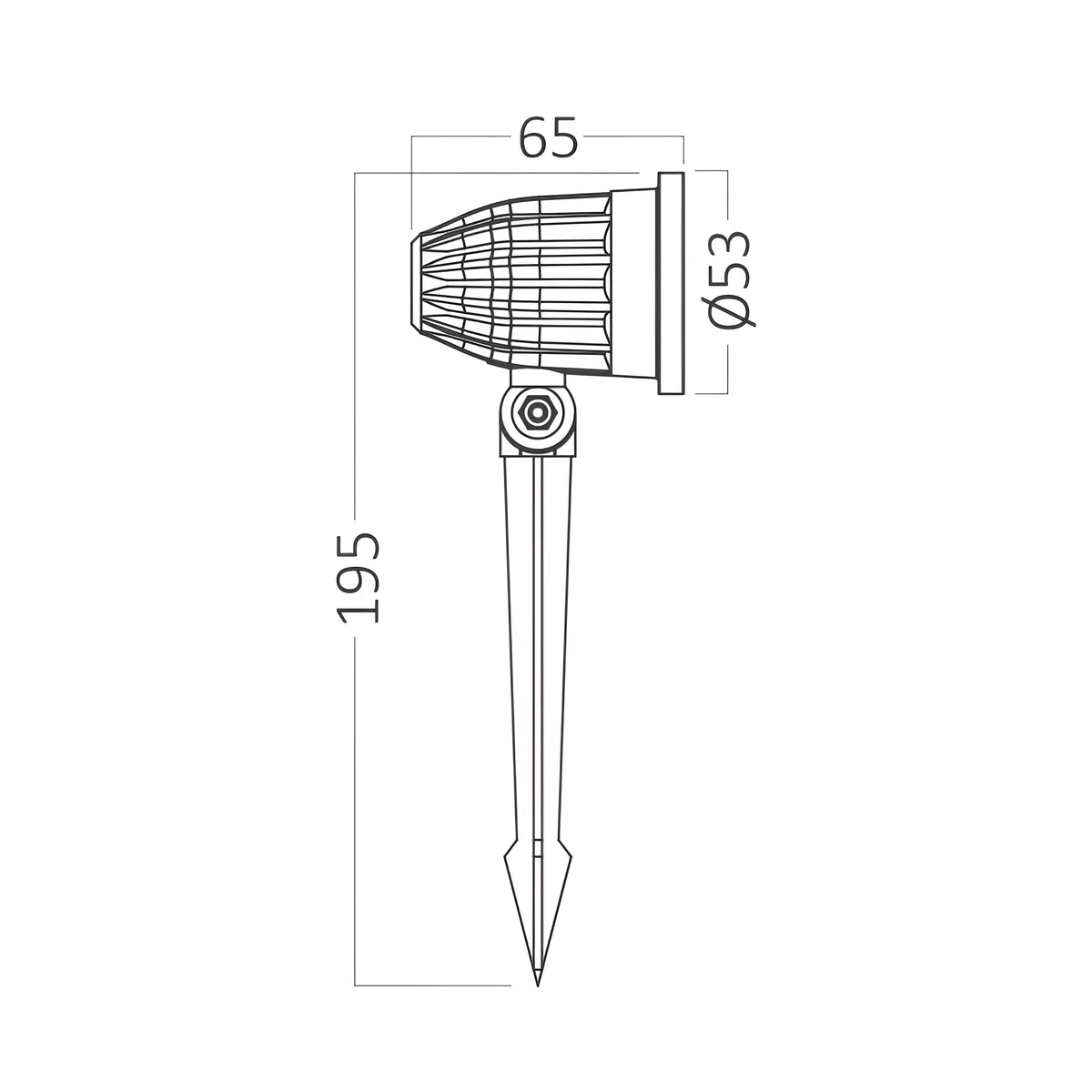 Braytron Spotlux Spot 7W 6500K IP65 Zwart PLS