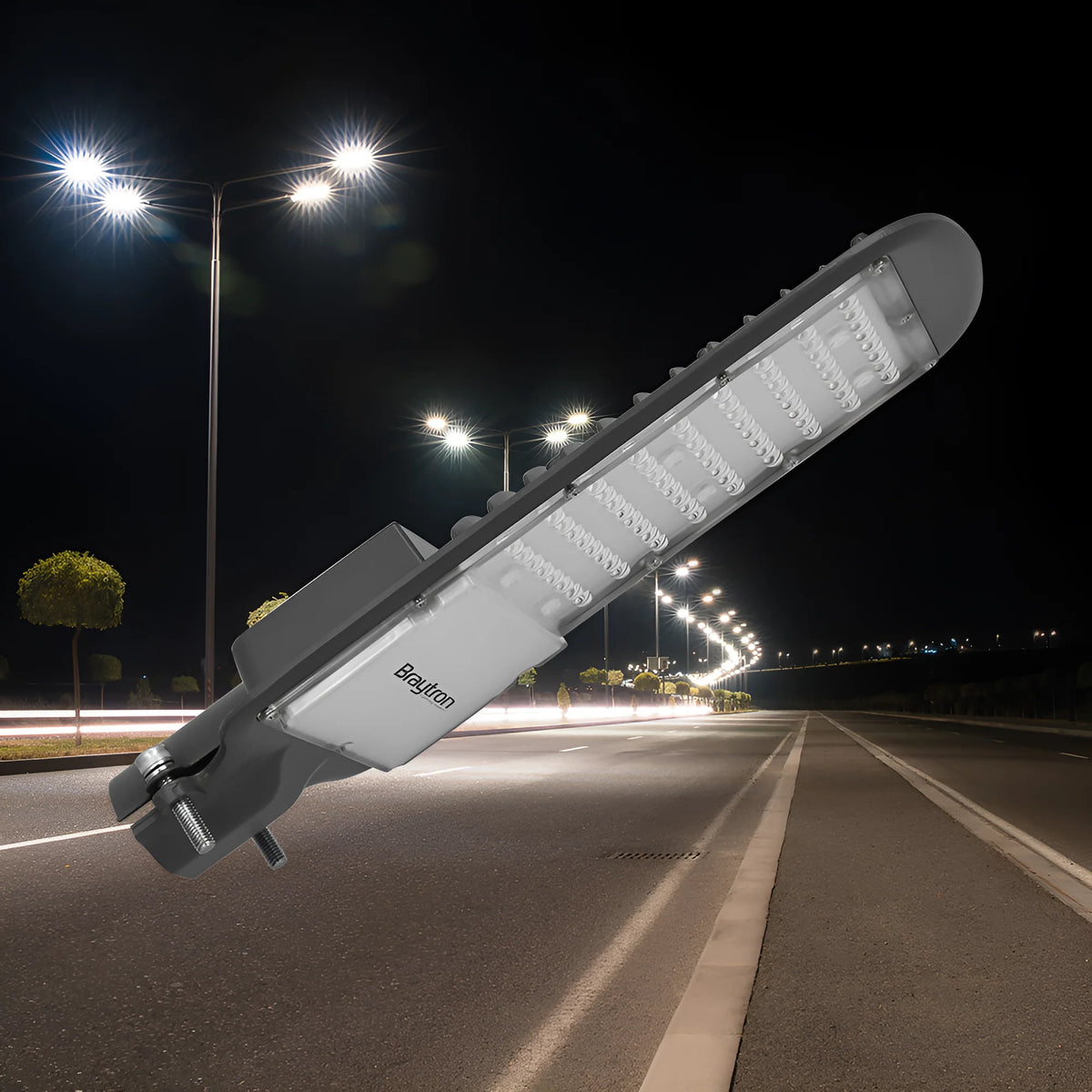 Braytron St83 Straatlamp 100W 4000K IP66 Grijs