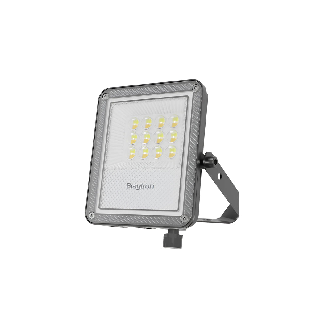 Braytron Flood LED Schijnwerper 10W IP65 Grijs PF 3IN1