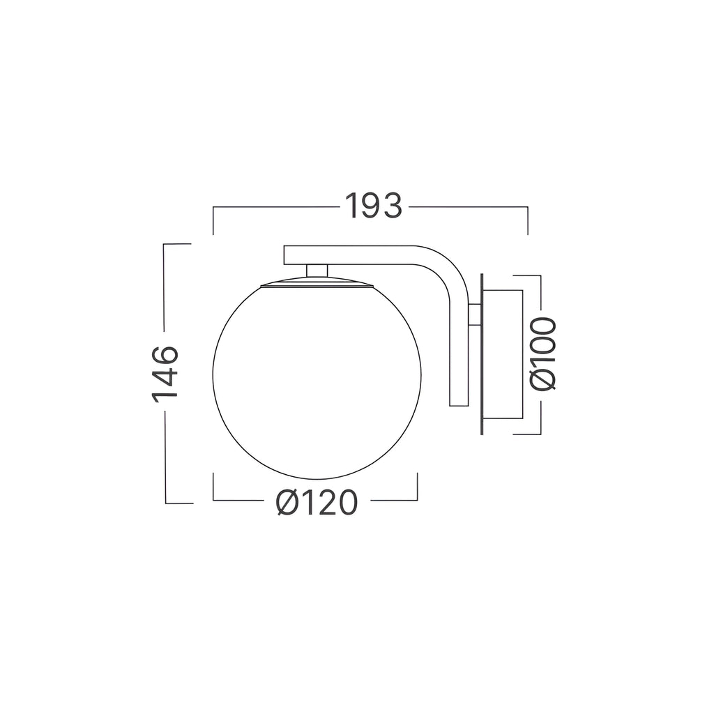 Braytron S011W Wandlamp Transparant 1H 1xG9