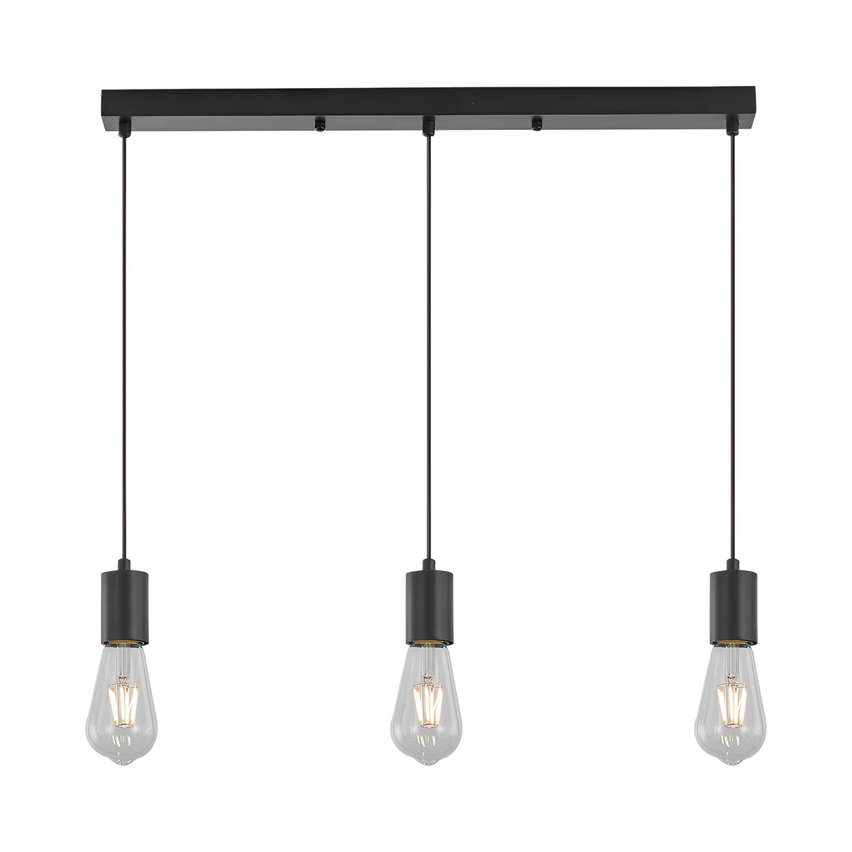 Braytron G006S Hanglamp Zwart 3H 3xE27