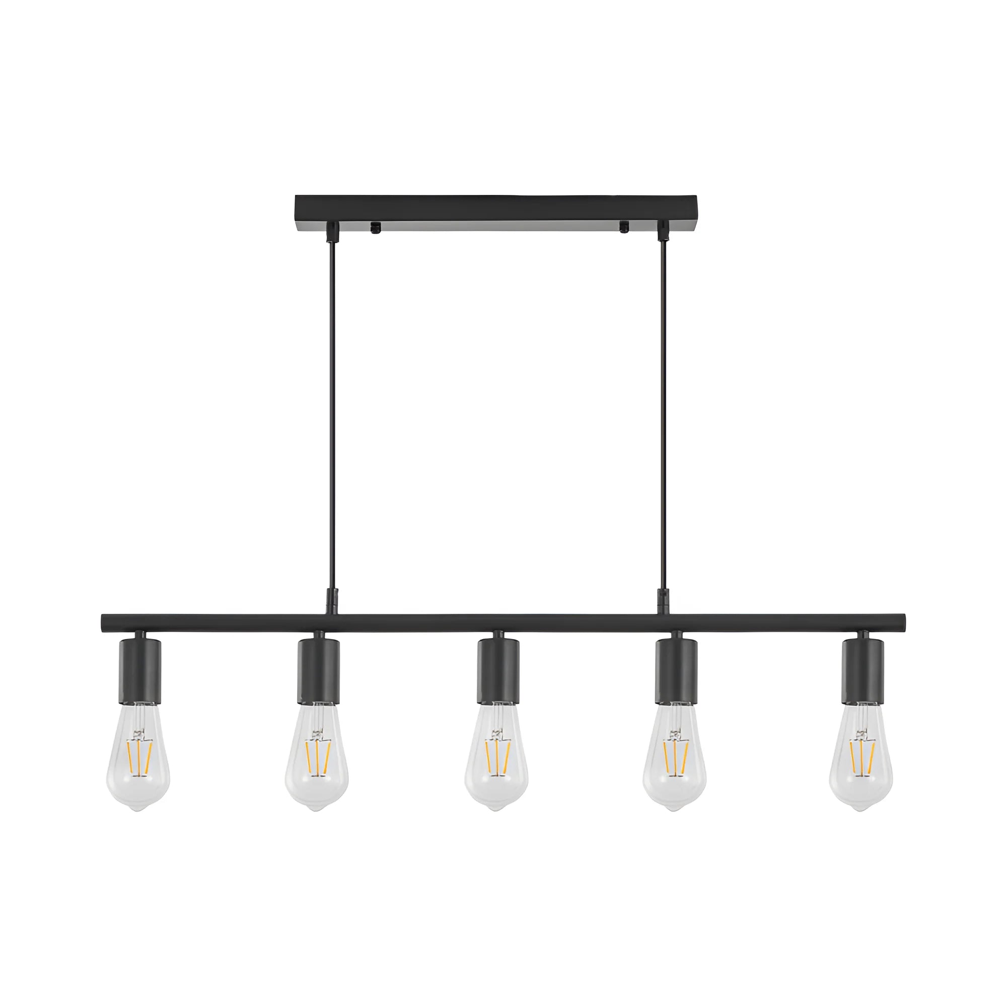 Braytron G006S Hanglamp Zwart 5H 5xE27