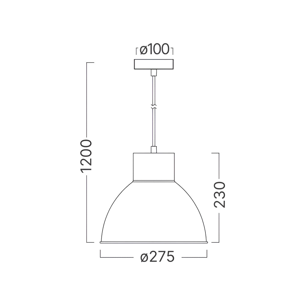 Braytron P008R Hanglamp 1H 1xE27 BEJ