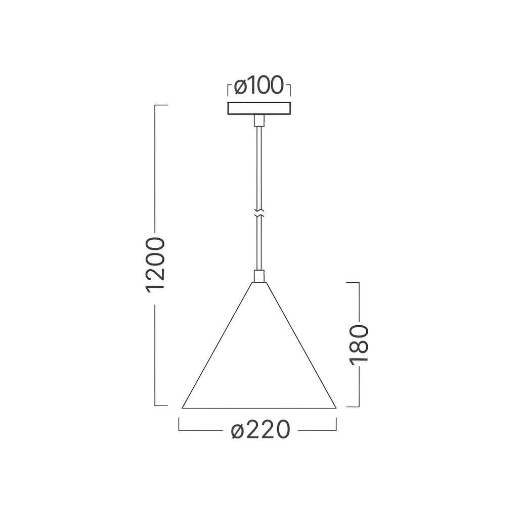 Braytron P010R Hanglamp Wit 1H 1xE27