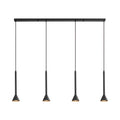 Braytron P011S Hanglamp Zwart 4H 4xGU10