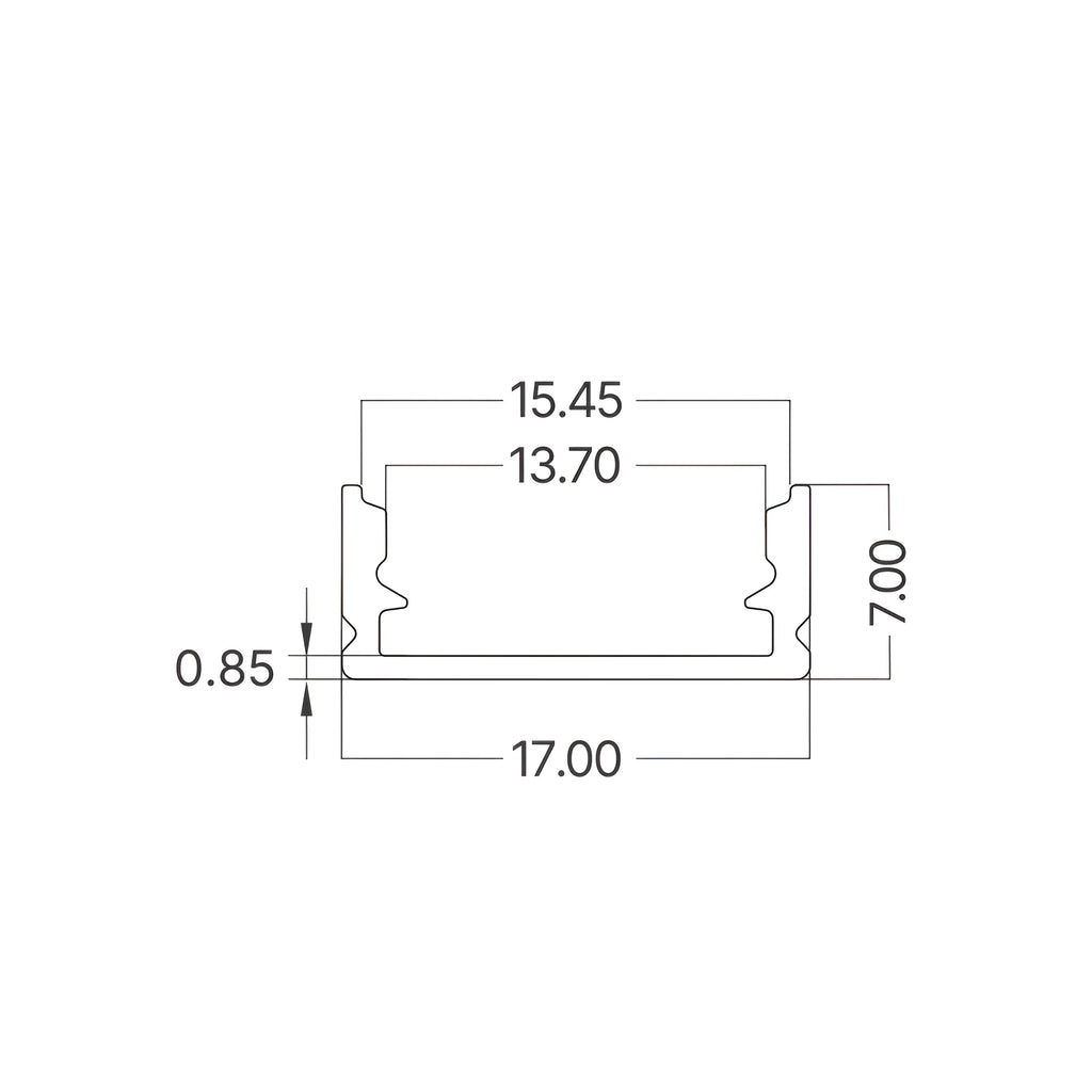 Braytron Sr1707 Aluminium Profiel Zilver 2MT