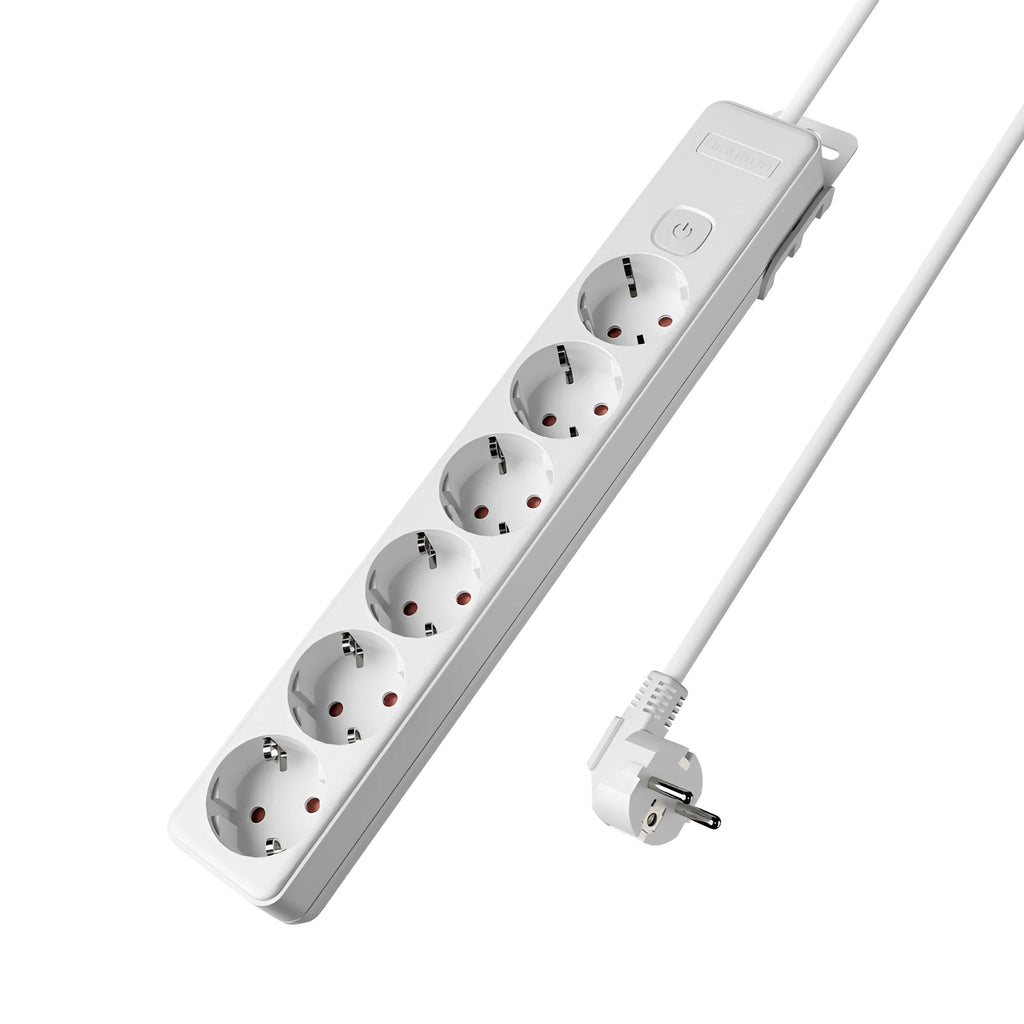 Braytron Xline Verlengsnoer met stekkerdoos 6WAY EU SWC 3x1,5mm2 3M