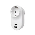 Braytron Xline Stopcontact/Stekker TR1 1WAY USBA/C 3.1A W/CP EU