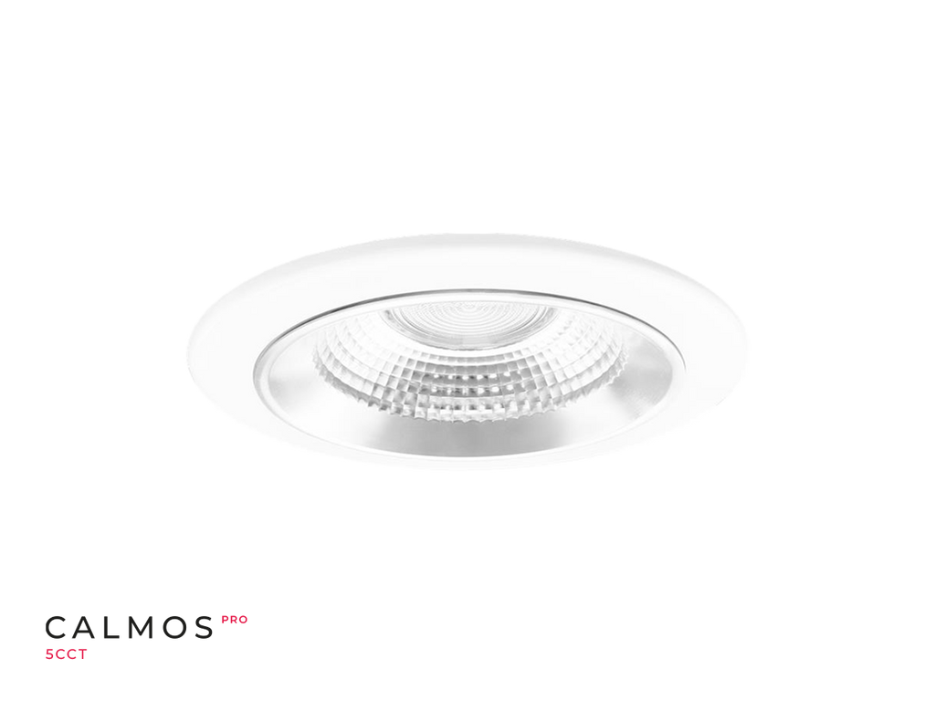 Downlight CALMOS PRO 5CCT (2,7/3/4/5/6K) 12/15W 1800lm 60° rond IP65 wit UGR<19 PRIME
