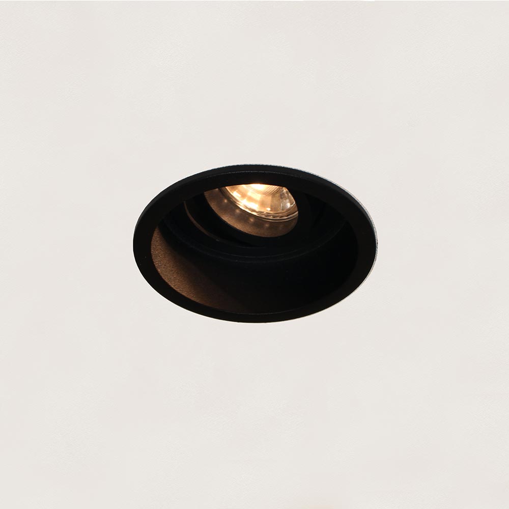 Artdelight Rex - Inbouwspot - Rond - Zwart