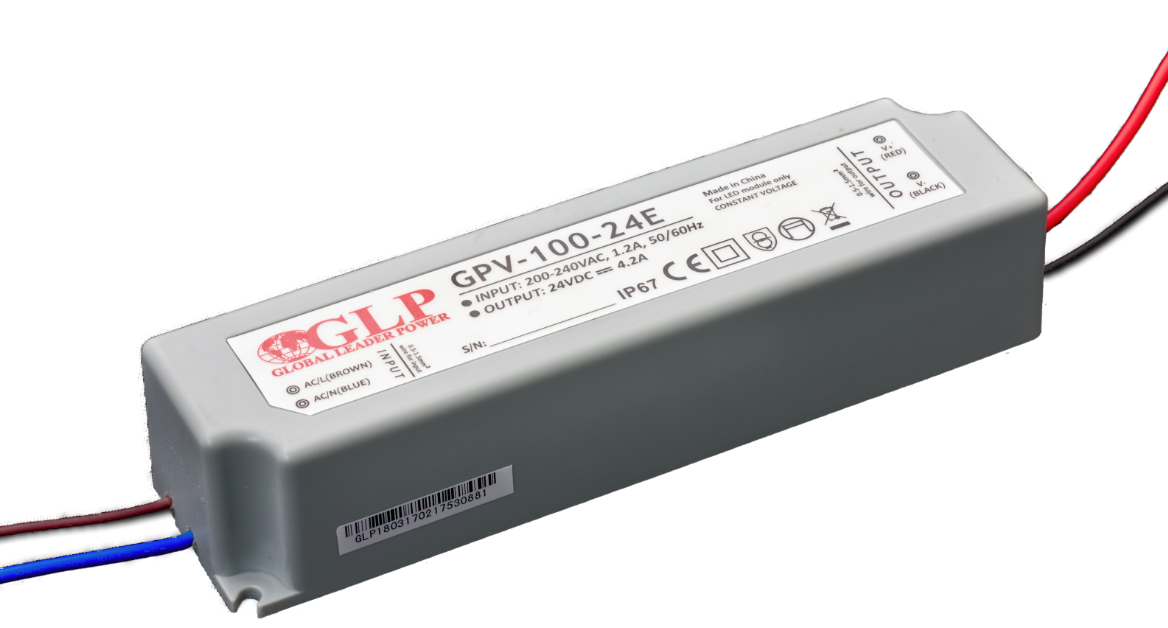 GPV-100-12E 8.3A 100W 12V IP67 voeding