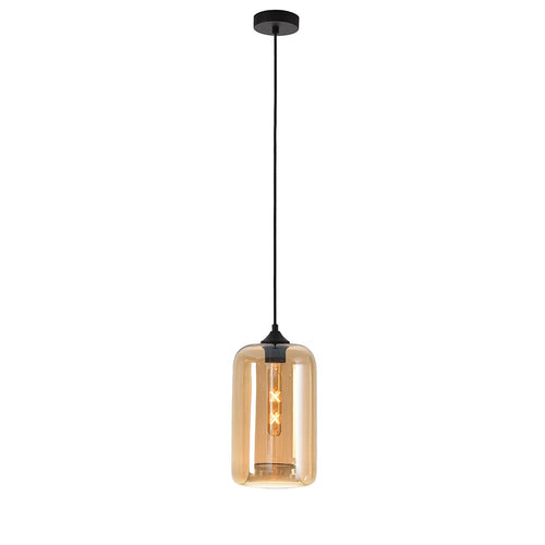 Artdelight Botany - Hanglamp - Ø17,5cm - Amber glas