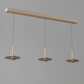 Artdelight Madison - Hanglamp - 3 lichts - Champagne
