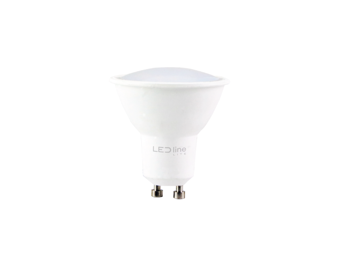 LED-lamp GU10 3000K 7W 581lm 230V 120 ° PC LITE