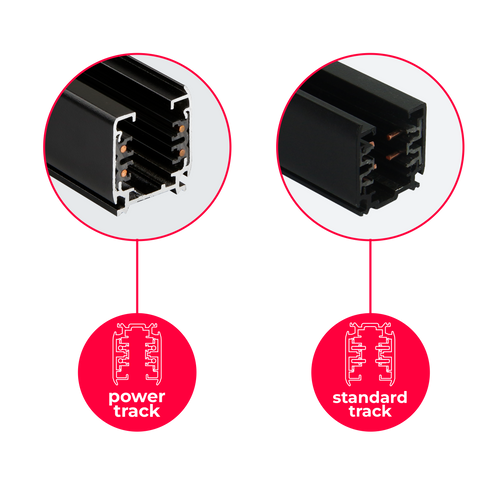3-fasen railbaan LUMICANTO POWERTRACK 1m zwart PRIME
