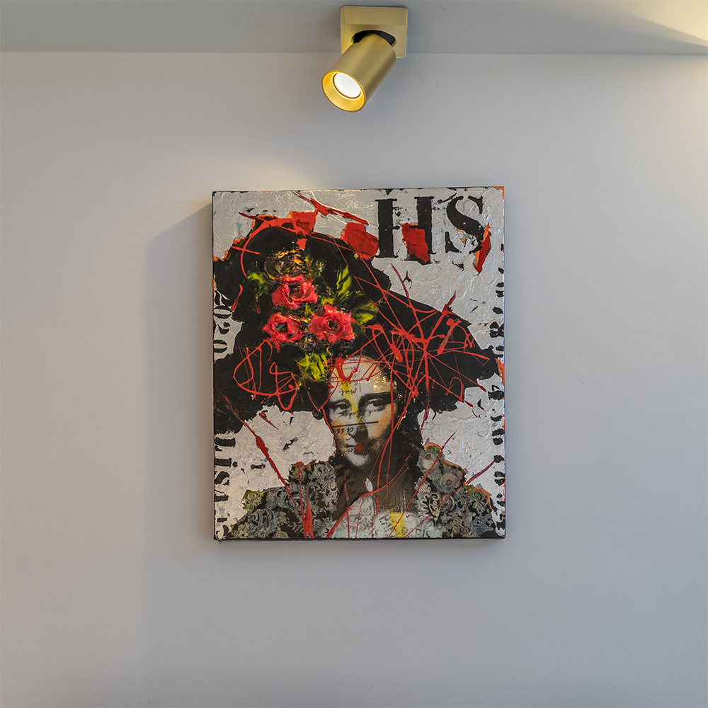 Artdelight Megano - Opbouwspot - 1 lichts - Mat goud