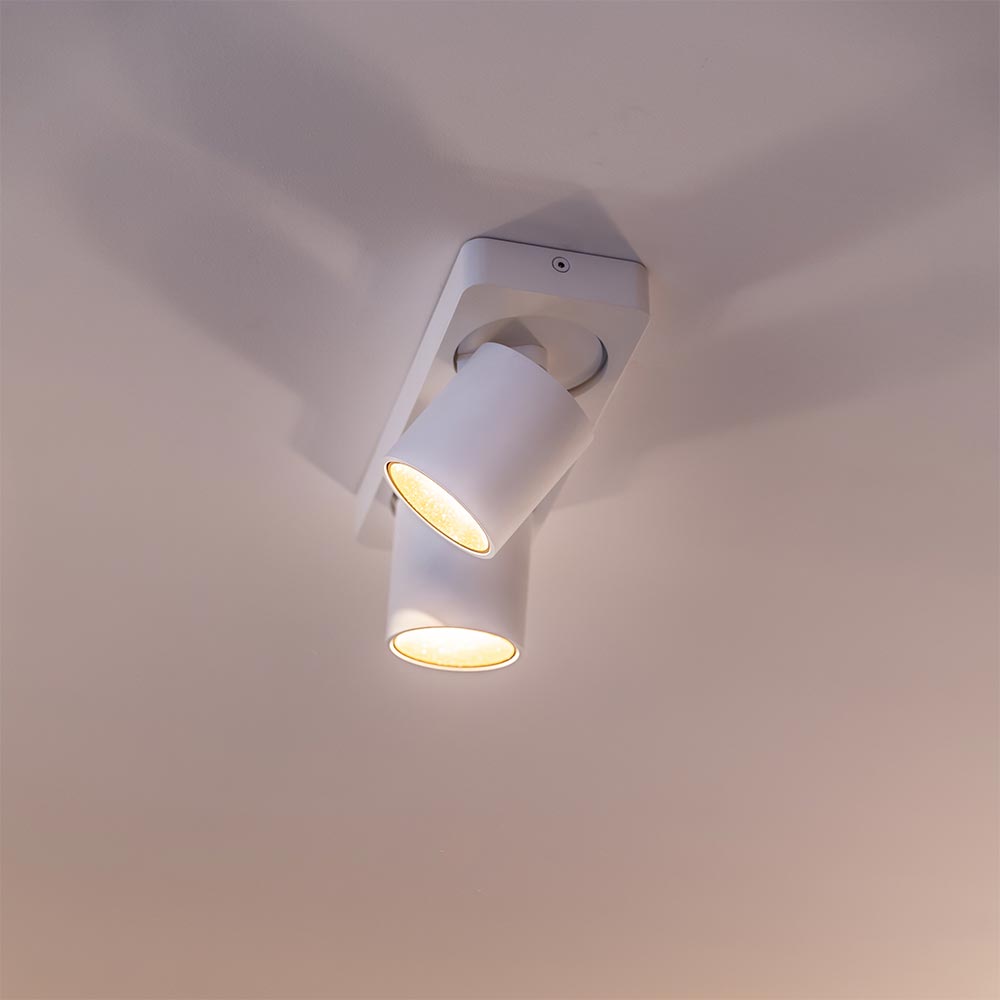 Artdelight Megano - Opbouwspot - 1 lichts - Wit