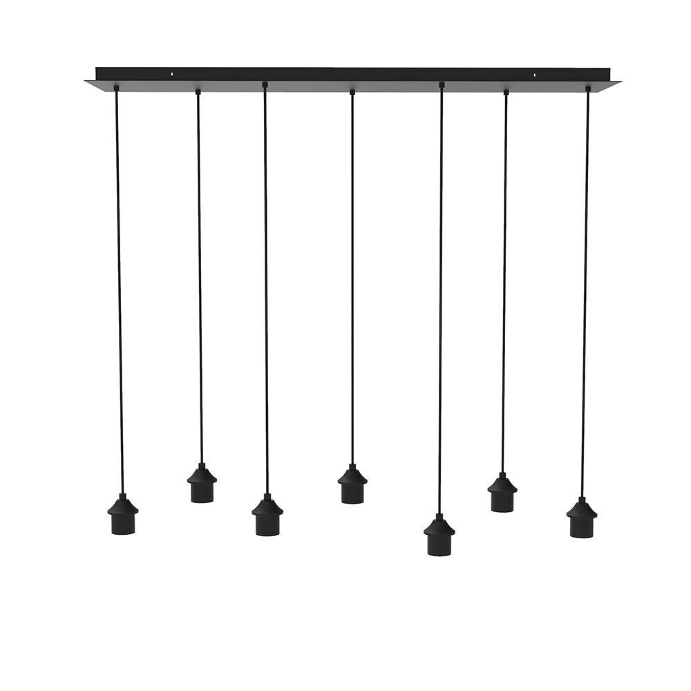 Artdelight Plate - Pladondplaat/Hanglamp - Ø30cm - Zwart