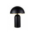 Artdelight Best - Tafellamp - Ø25cm - Zwart/goud