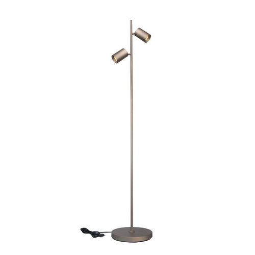 Artdelight Megano - Vloerlamp - 2 lichts - Champagne