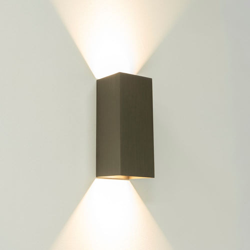Artdelight Dante2 XL - Wandlamp - Licht brons