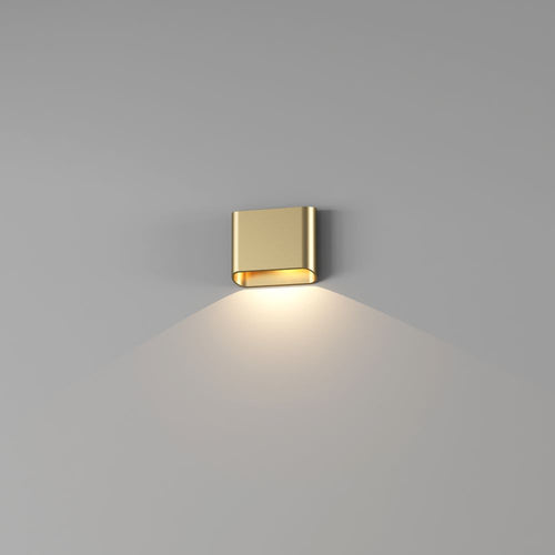 Artdelight Diaz 1L - Wandlamp - 1-lichts - Goud geborsteld