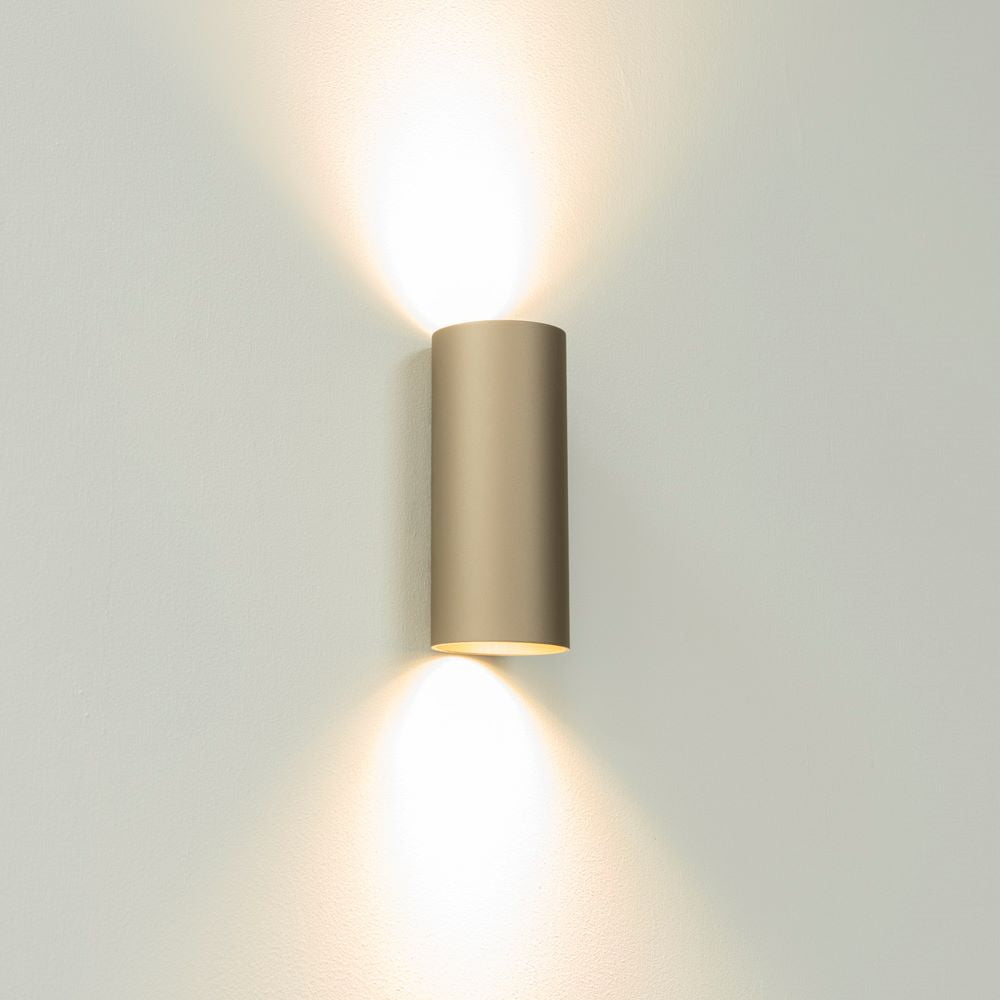Artdelight Roulo 2 - Wandlamp - Champagne