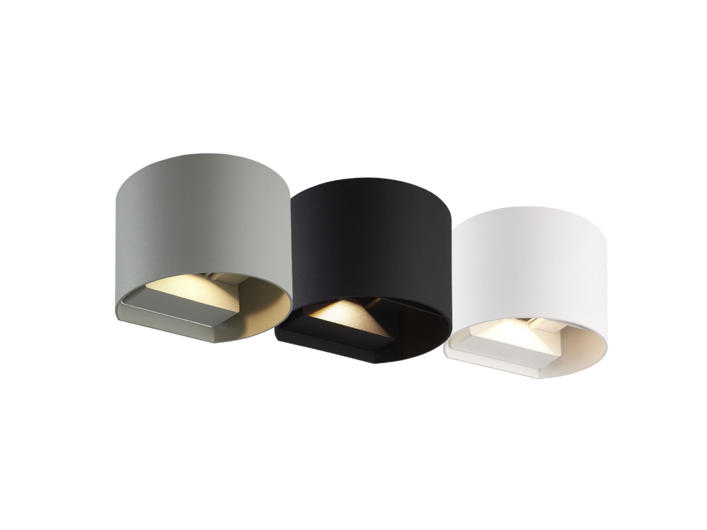 Buiten wandlamp LED 2x3W 3000K IP54 wit CILINDER LITE