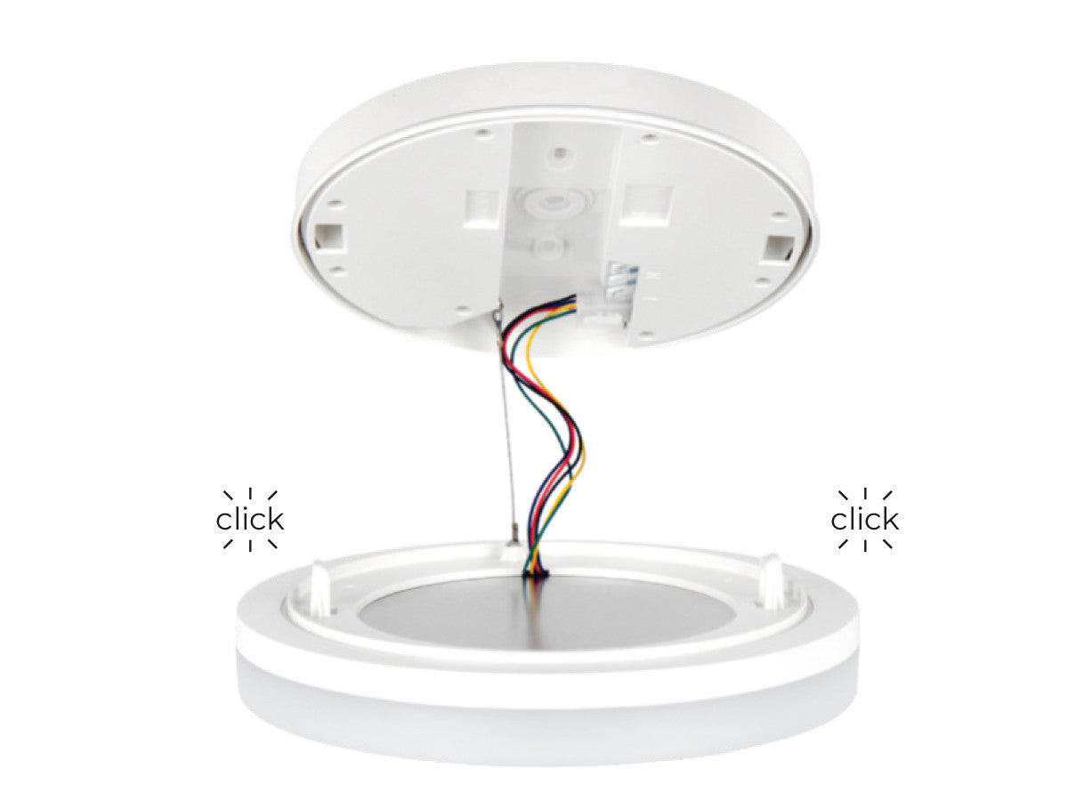 Plafonlamp ACTON 3000K 18W 1900lm rond IP54 wit PRIME bewegingssensor