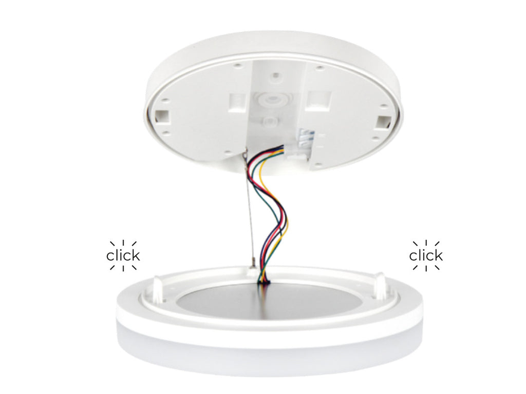 Plafonlamp ACTON 4000K 24W 2600lm rond IP54 wit PRIME bewegingssensor