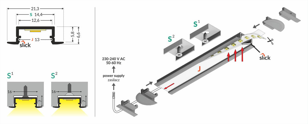 Profiel BEGTIN12 J/S 2000 alu. sur.