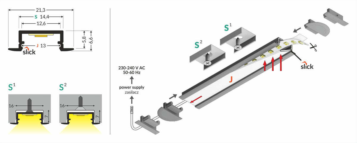 Profiel BEGTIN12 J/S 2000 alu. sur.