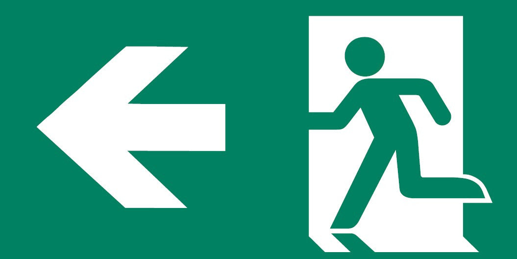Montageaccessoires CLARENTO - pijl naar links AAE102 voor noodverlichting