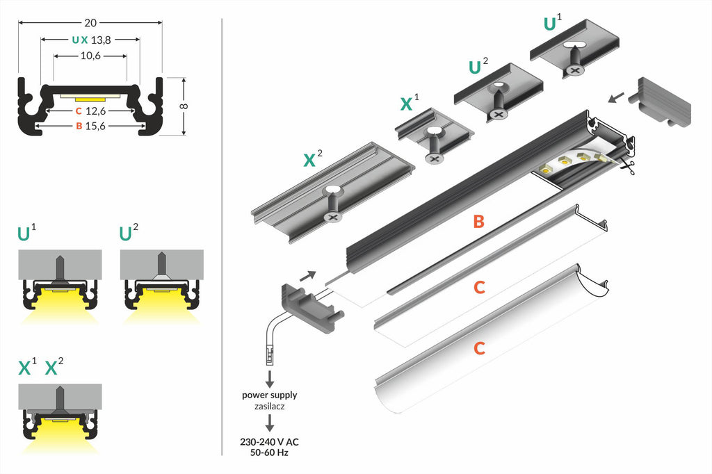 SURFACE profiel10 BC/UX 2000 zwart