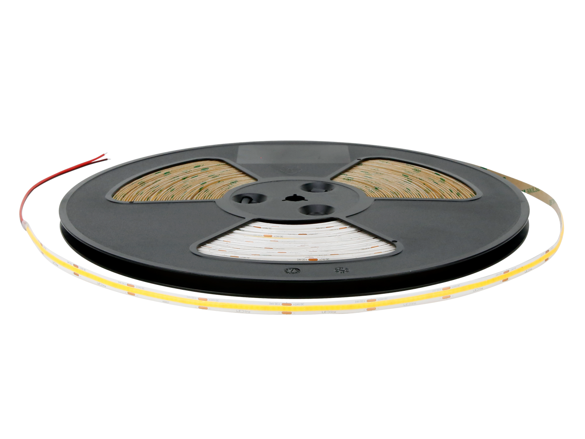 LED tape 320 COB 24V 3000K 5W IP20 8mm 30m 500lm/m PRIME