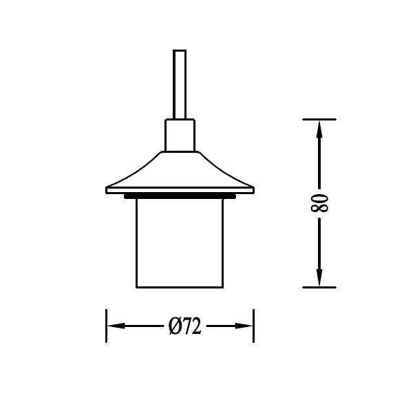 Pendel 1l zwart 150cm zwart strijkijzersnoer excl E27 - Afbeelding 3