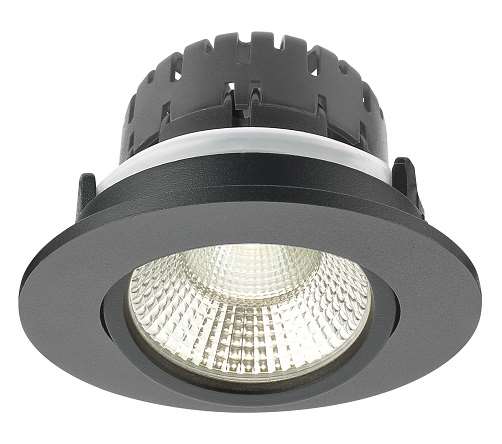 DL 1l zw "Austin" rond ?85mm LED 6W 830lm 2700K 36? +driver - Afbeelding 2
