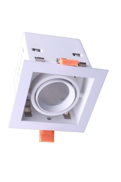 DL 1l wit ''Tavira" vierkant met rand 115x115x100mm GU10 - Afbeelding 2