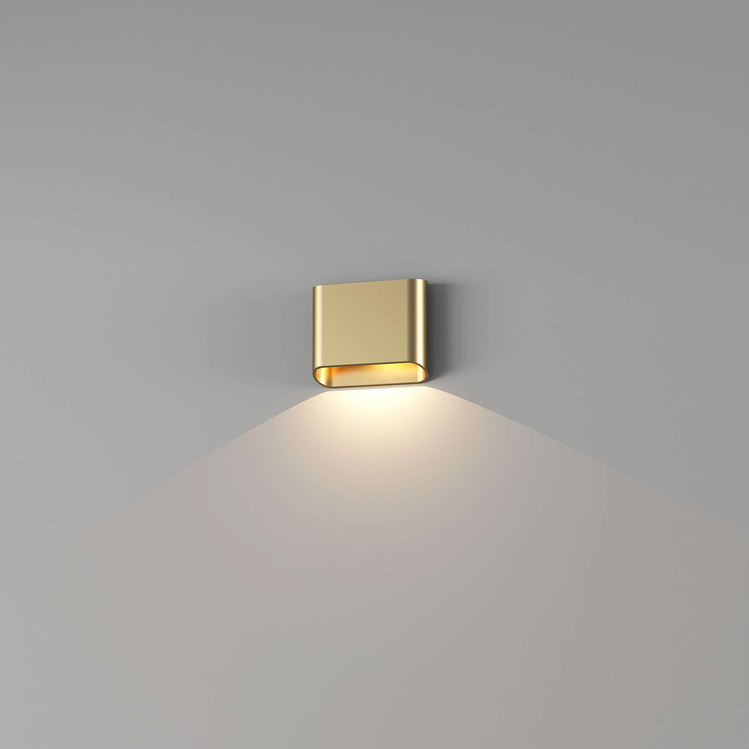 Wandlamp 1l goud geborst "Diaz" large up of down IP65 LED 6W 2700K - Afbeelding 2