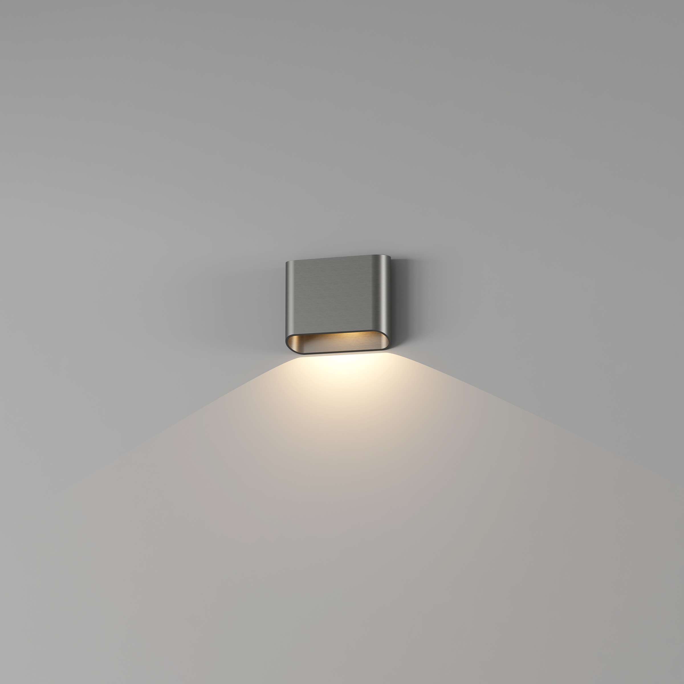 Wandlamp 1l gun metal "Diaz" large up of down IP65 LED 6W 2700K - Afbeelding 2
