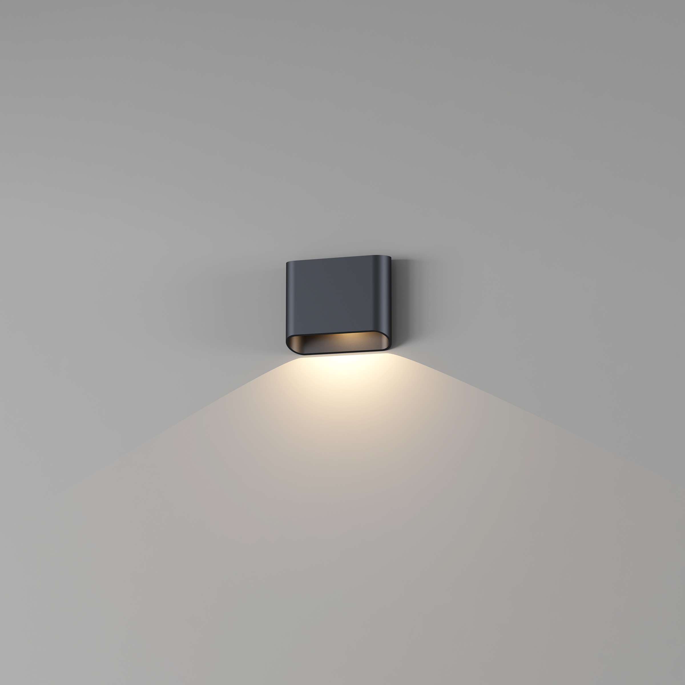 Wandlamp 1l zwart "Diaz" large up of down IP65 LED 6W 2700K dim - Afbeelding 2