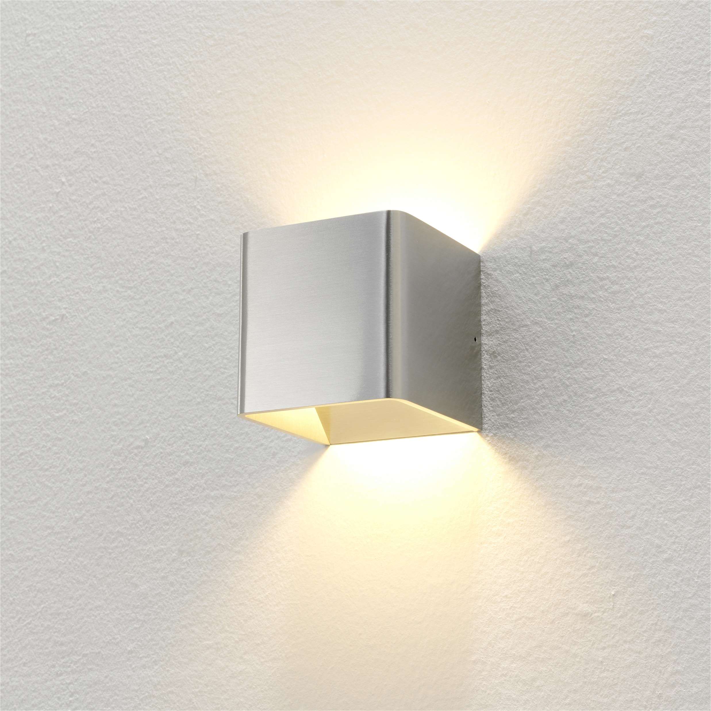 Wandlamp 1l alu "Fulda" 10x10x10cm LED 6W 2700K 690lm dimbaar - Afbeelding 3
