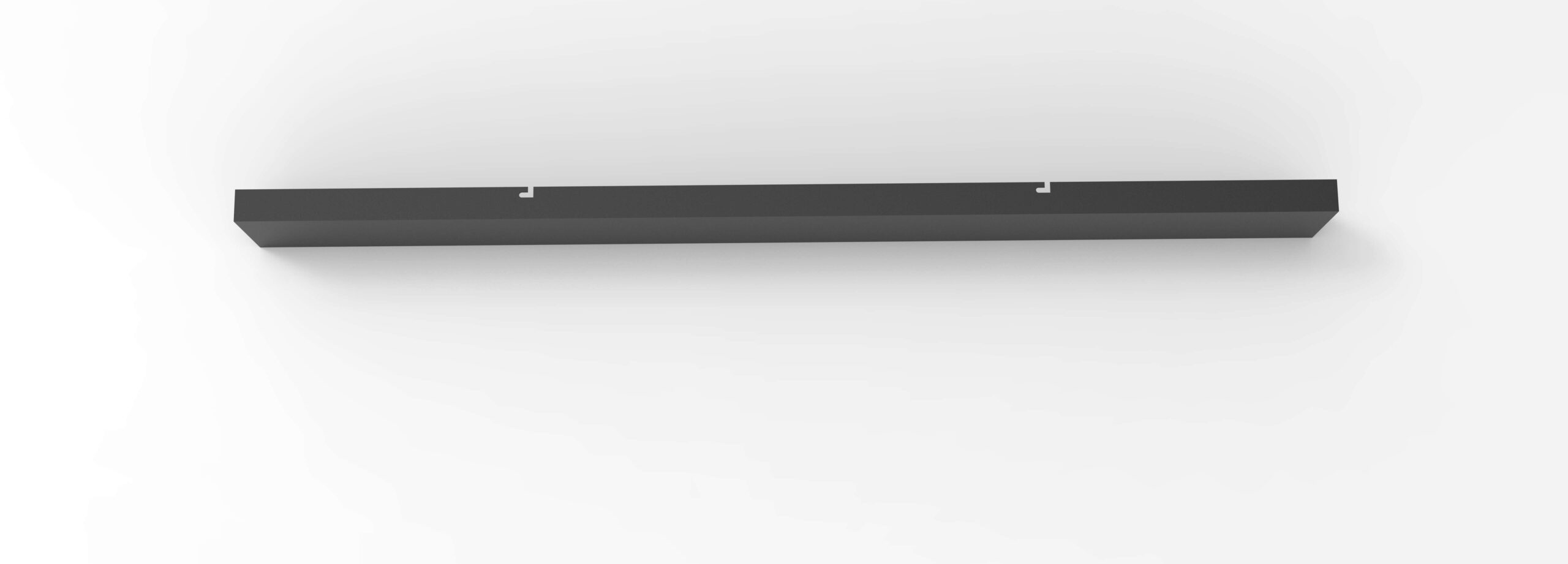 Balk zwart 100x10cm zonder gaten voor max.5 pendels - Afbeelding 3