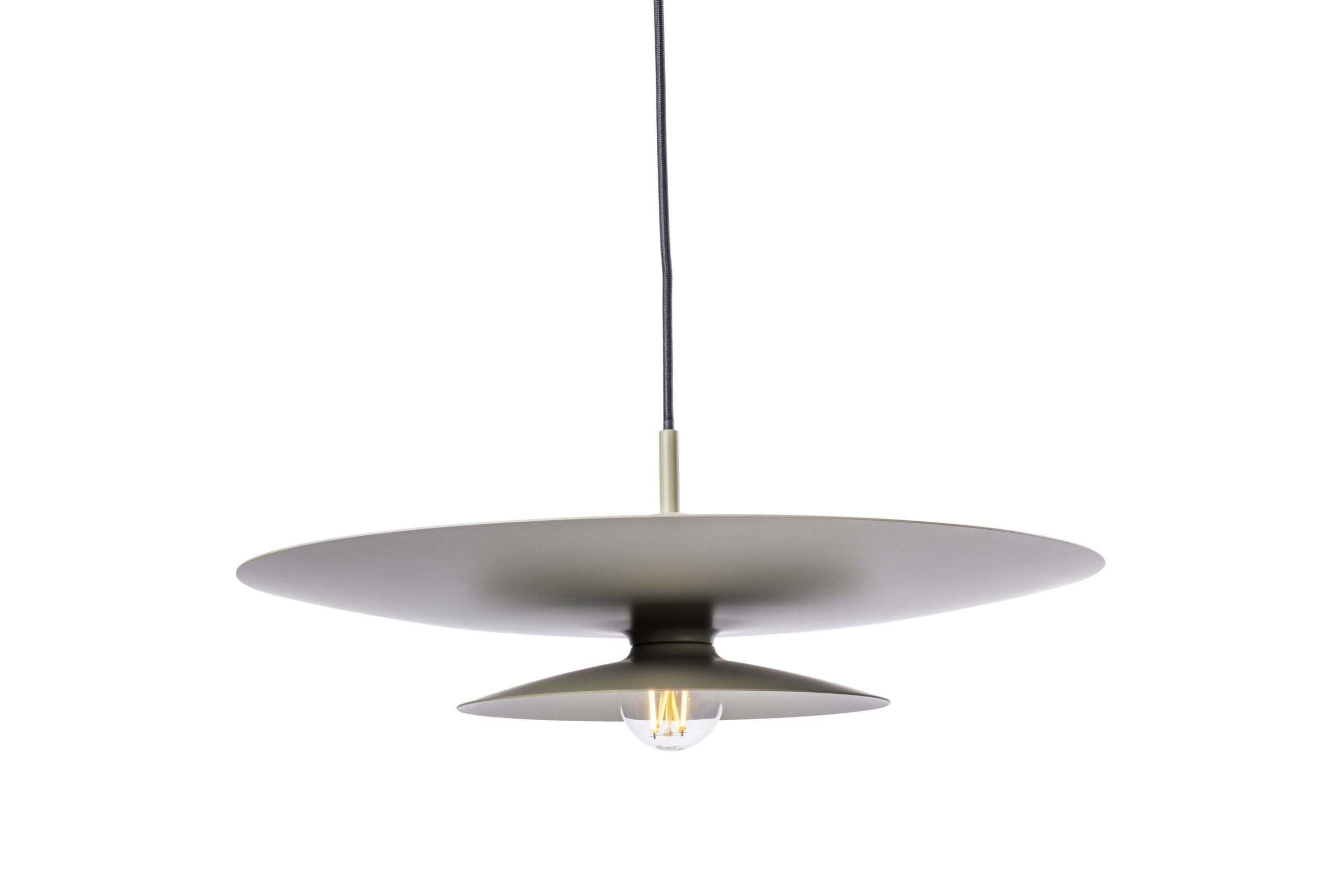 Hanglamp 1l kaki "Linares" ?50cm 16,5h excl E27 - Afbeelding 2