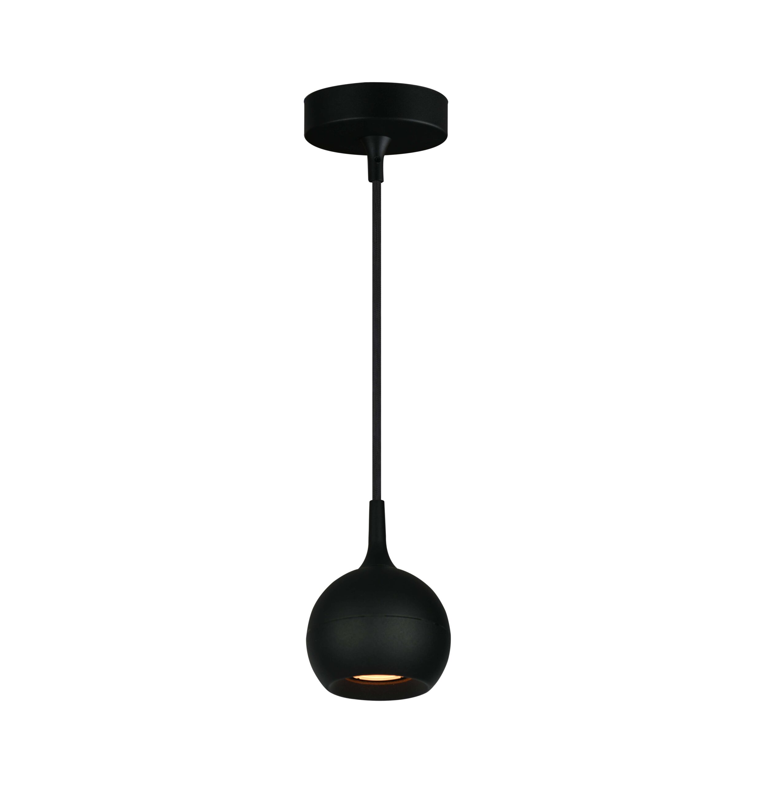 Hanglamp 1l zwart "Bolero" ?10cm spot ?9cm excl GU10 - Afbeelding 2